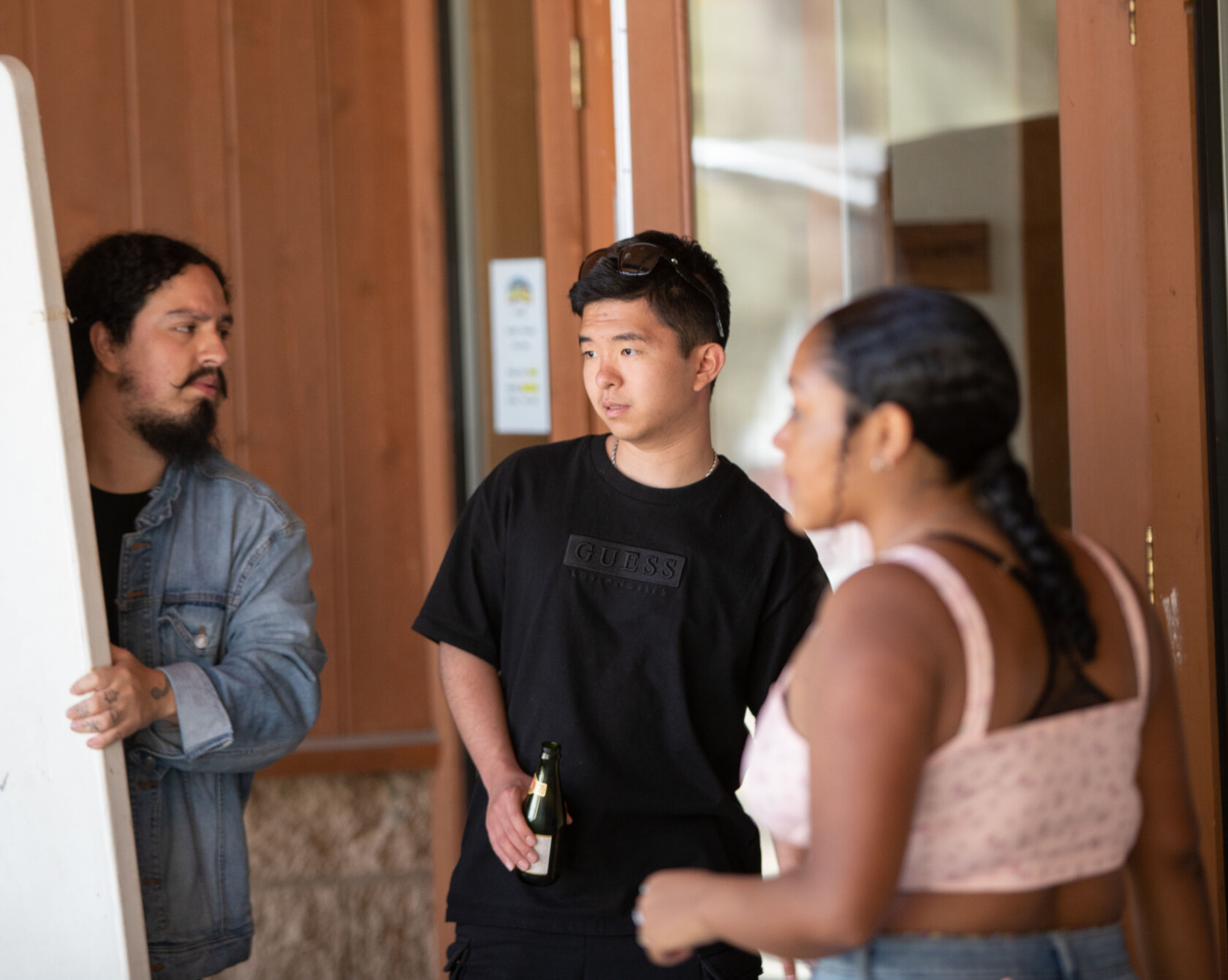 Three students.